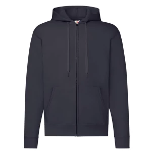 FOTL Sweatshirt med genomgående dragkedja och huva - Mörkblå