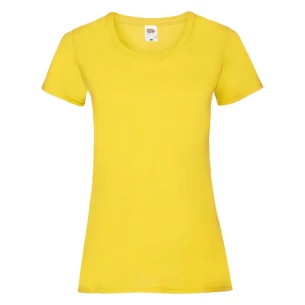 FOTL Lady-Fit ValueWeight T-shirt - Gul