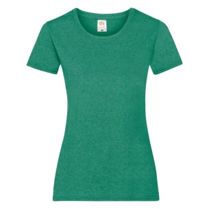 FOTL Lady-Fit ValueWeight T-shirt - Grön Melange