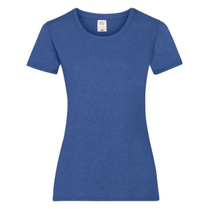 FOTL Lady-Fit ValueWeight T-shirt - Blå Melange