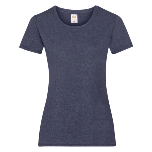 FOTL Lady-Fit ValueWeight T-shirt - Marinblå Melange