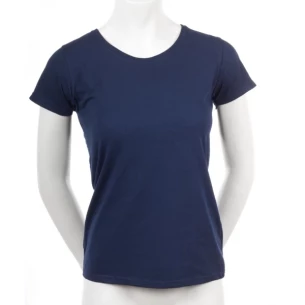 FOTL Lady-Fit ValueWeight T-shirt - Marinblå Melange