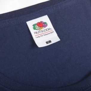 FOTL Lady-Fit ValueWeight T-shirt - Marinblå Melange