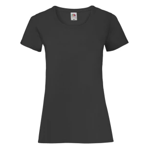 FOTL Lady-Fit ValueWeight T-shirt - Svart