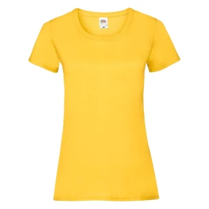 FOTL Lady-Fit ValueWeight T-shirt - Mörkgul