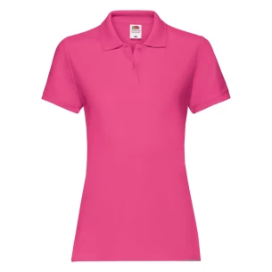 Fruit Of The Loom Premium pikétröja för damer - Rosa