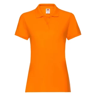 Fruit Of The Loom Premium pikétröja för damer - Orange