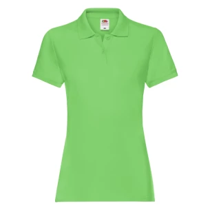 Fruit Of The Loom Premium polotröja för damer - Limegrön