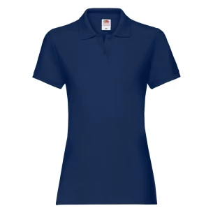 Fruit Of The Loom Premium polotröja för damer - Marinblå