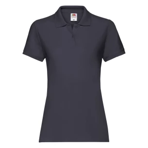 Fruit Of The Loom Premium pikétröja för damer - Mörk marinblå