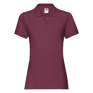 Fruit Of The Loom Premium polotröja för damer - Bourgogne