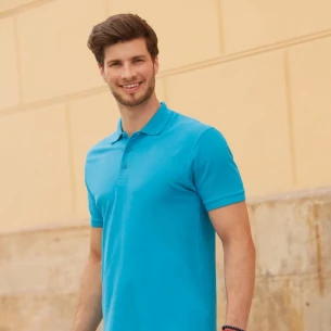 Fruit Of The Loom Premium polotröja - Orange