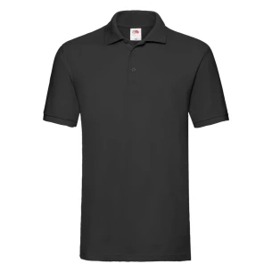 Fruit Of The Loom Premium pikétröja - Svart