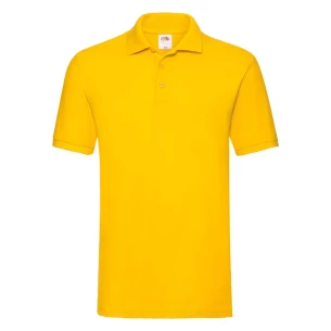 Fruit Of The Loom Premium Polotröja - Mörkgul