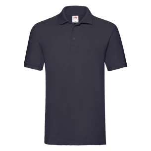 Fruit Of The Loom Premium polotröja - mörk marinblå