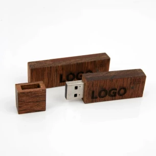 Wood 8Gb Flash Drive - Beige