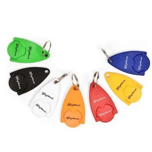 Nyckelring för kundvagn - Mörkgrön