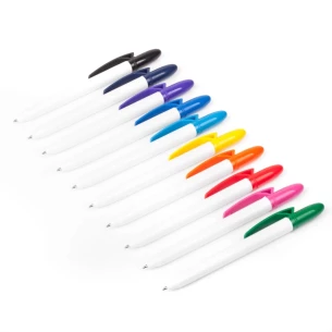 Fyllning Vit penna - Ljusblå